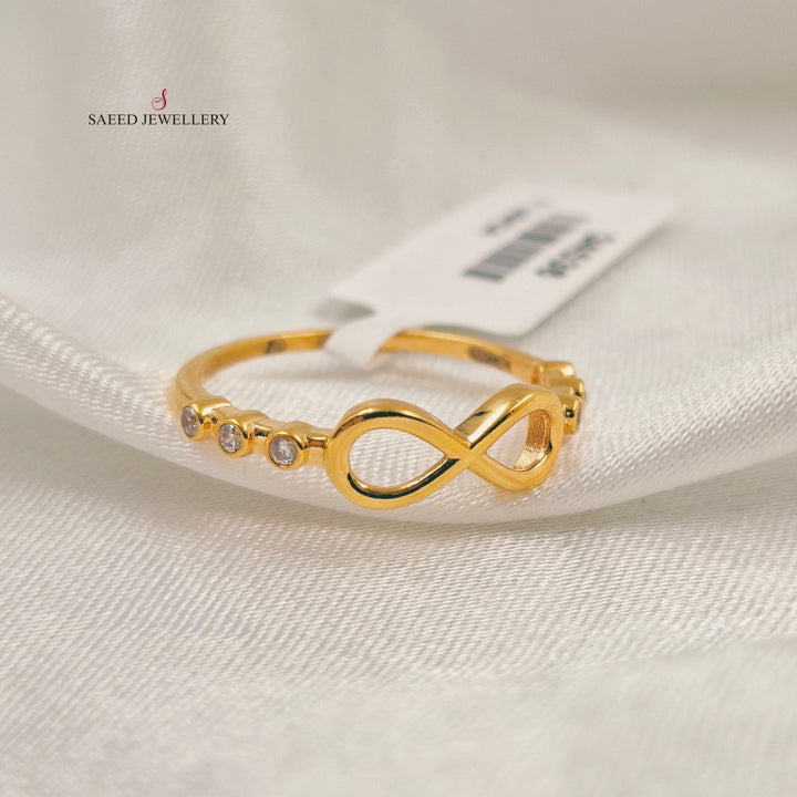 21K خاتم انفينيتي ناعم-مجوهرات الشيخ سعيد-Saeed Jewelry 