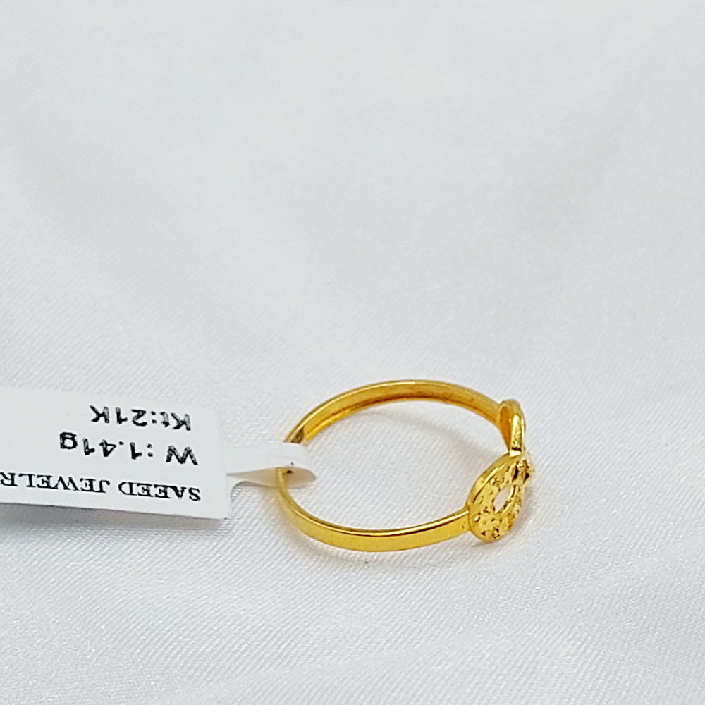 21K خاتم انفينيتي ناعم-مجوهرات الشيخ سعيد-Saeed Jewelry 