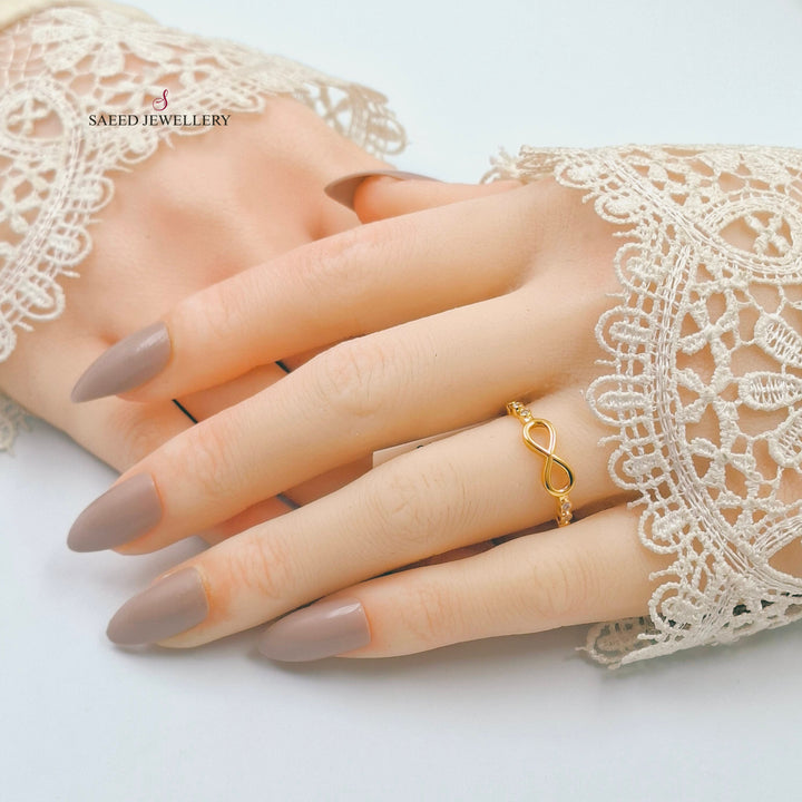 21K خاتم انفينيتي ناعم-مجوهرات الشيخ سعيد-Saeed Jewelry 