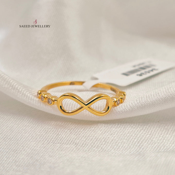 21K خاتم انفينيتي ناعم-مجوهرات الشيخ سعيد-Saeed Jewelry 