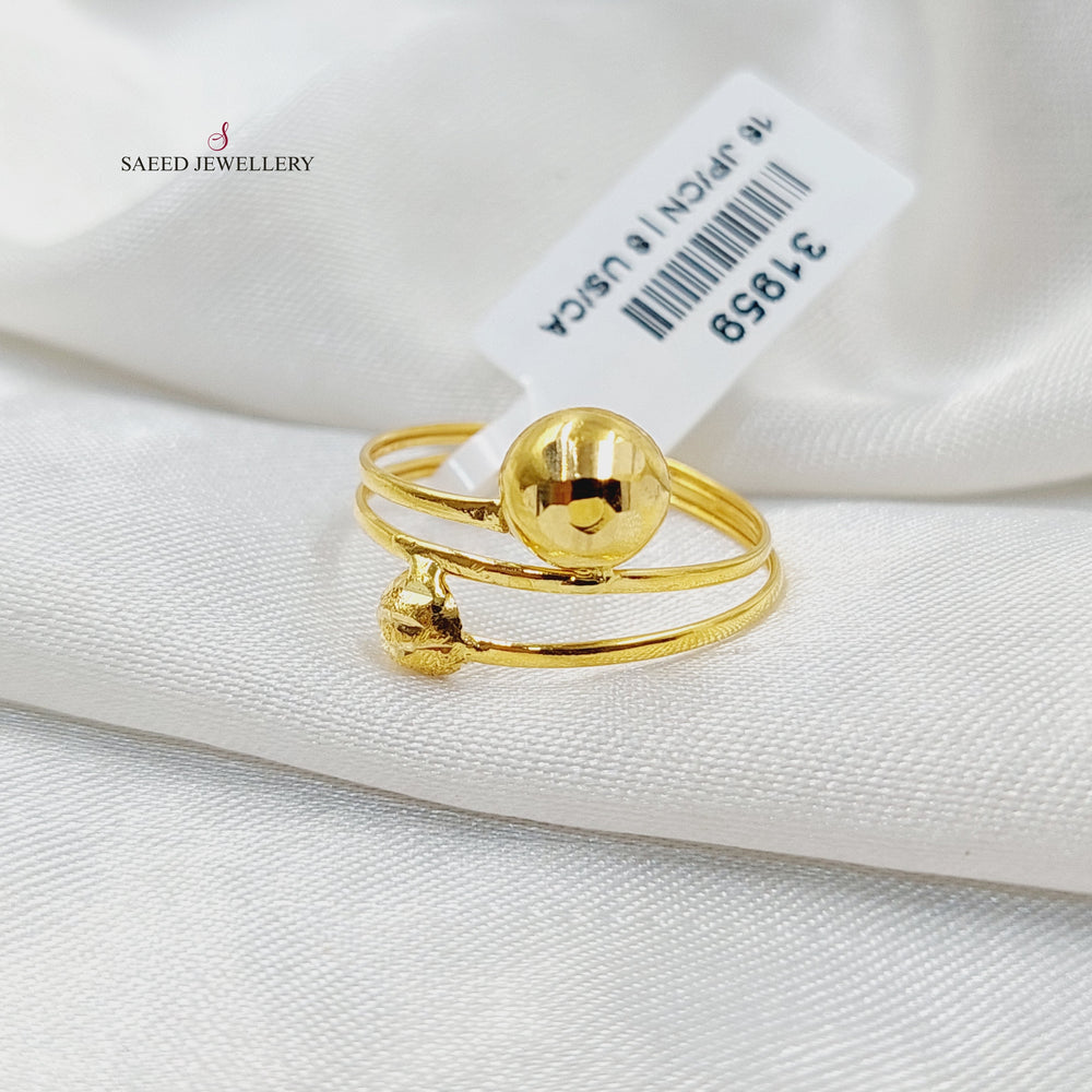 21K خاتم خفيف-مجوهرات الشيخ سعيد-Saeed Jewelry 