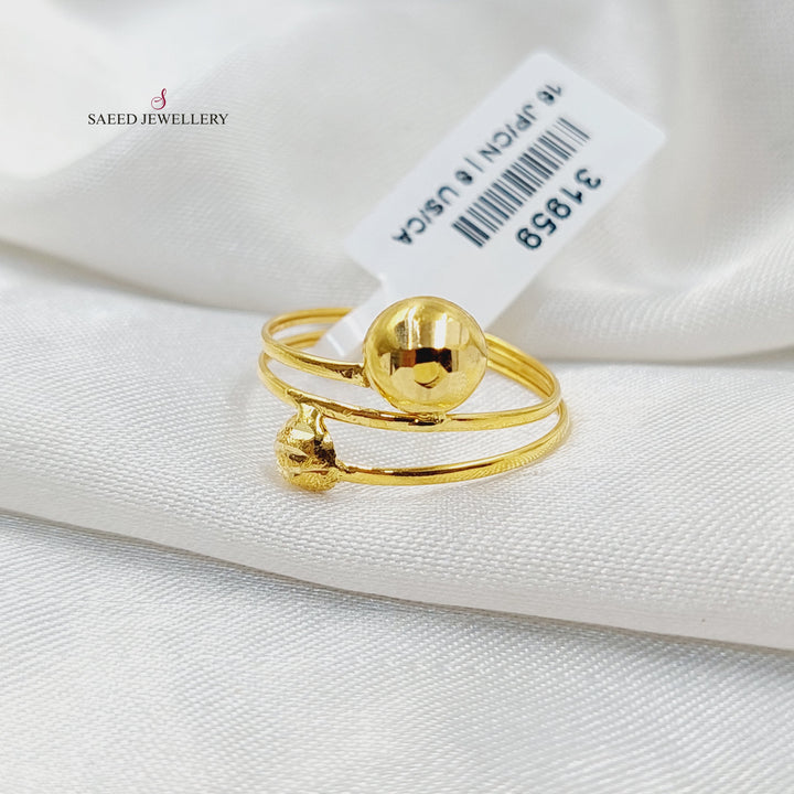 21K خاتم خفيف-مجوهرات الشيخ سعيد-Saeed Jewelry 
