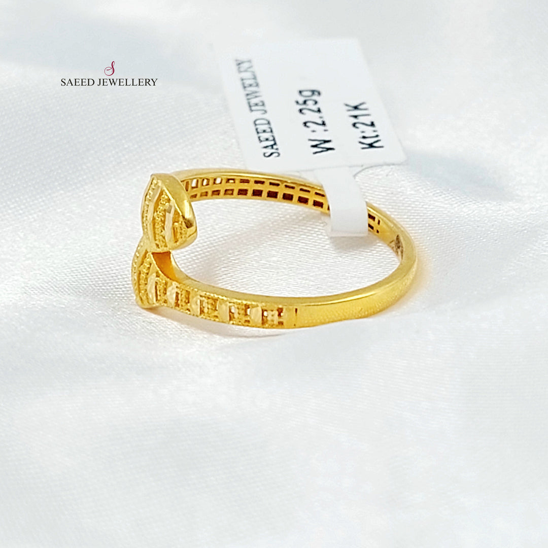 21K خاتم افعى ناعم-مجوهرات الشيخ سعيد-Saeed Jewelry 