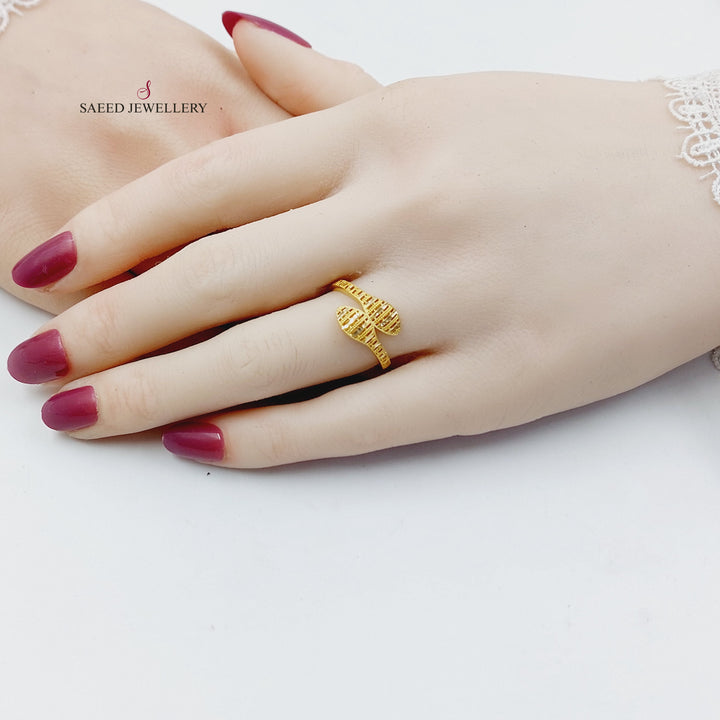 21K خاتم افعى ناعم-مجوهرات الشيخ سعيد-Saeed Jewelry 