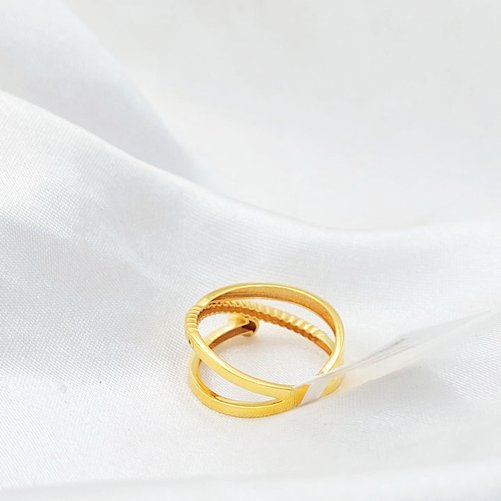 21K خاتم مسمار-مجوهرات الشيخ سعيد-Saeed Jewelry 
