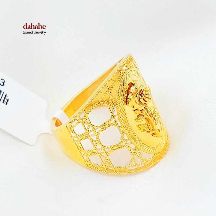 21K خاتم اونصه-مجوهرات الشيخ سعيد-Saeed Jewelry 