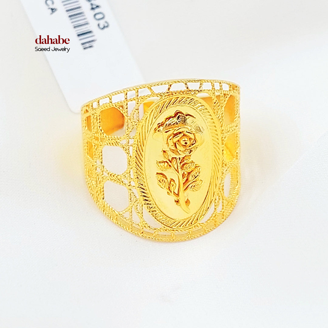21K خاتم اونصه-مجوهرات الشيخ سعيد-Saeed Jewelry 