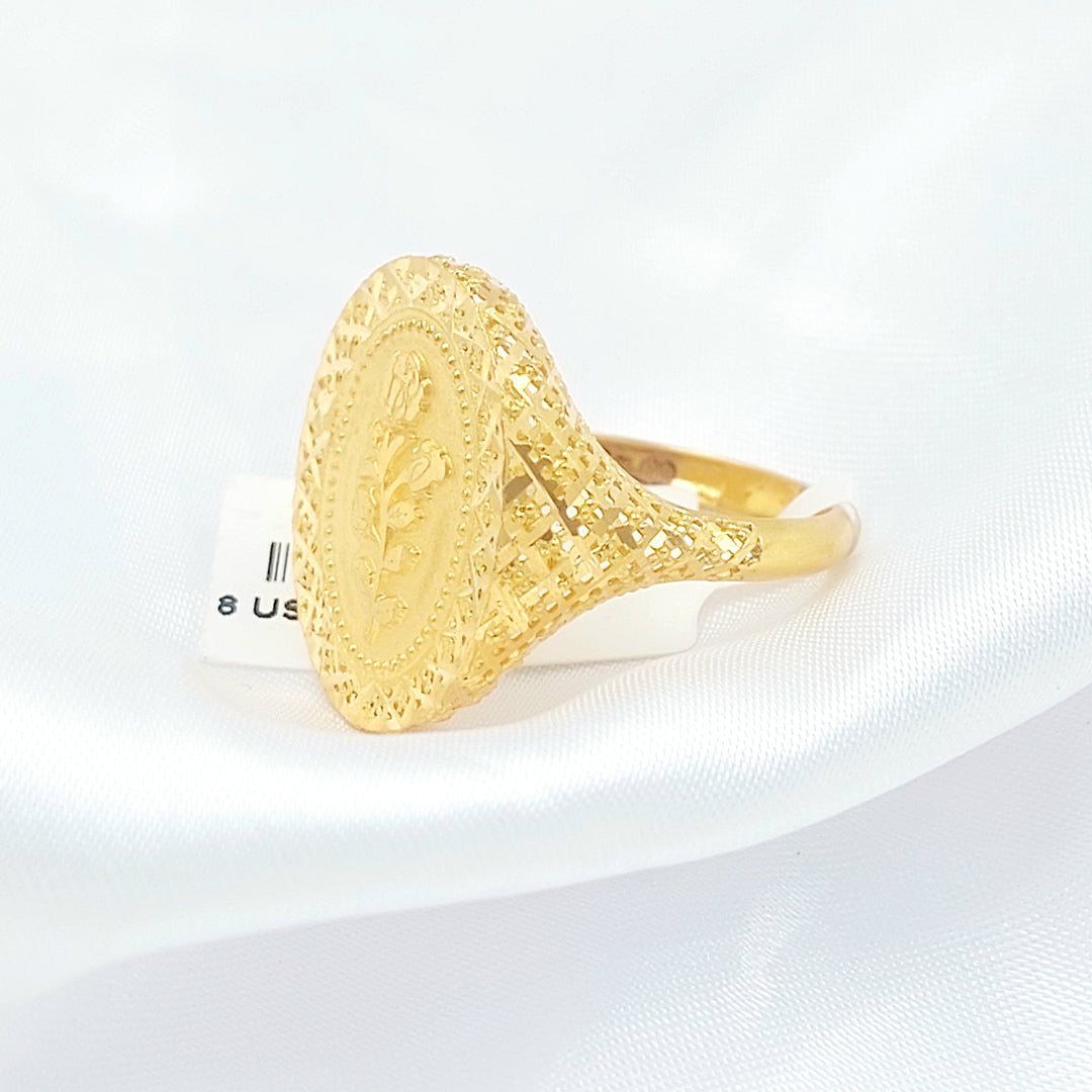 21K خاتم اونصه-مجوهرات الشيخ سعيد-Saeed Jewelry 