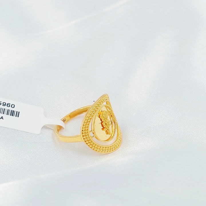 21K خاتم اونصه-مجوهرات الشيخ سعيد-Saeed Jewelry 