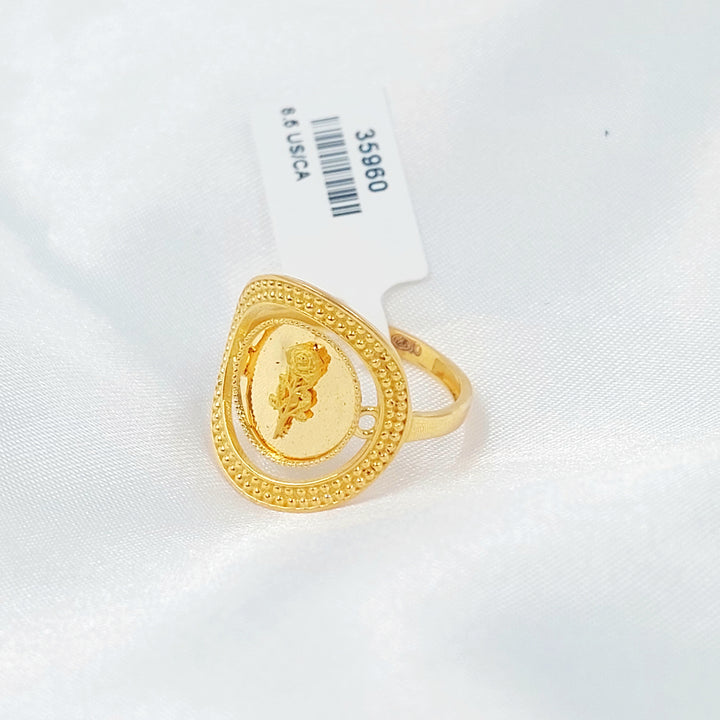 21K خاتم اونصه-مجوهرات الشيخ سعيد-Saeed Jewelry 