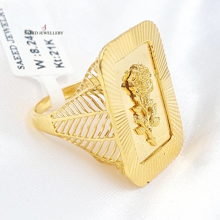 21K خاتم اونصه-مجوهرات الشيخ سعيد-Saeed Jewelry 