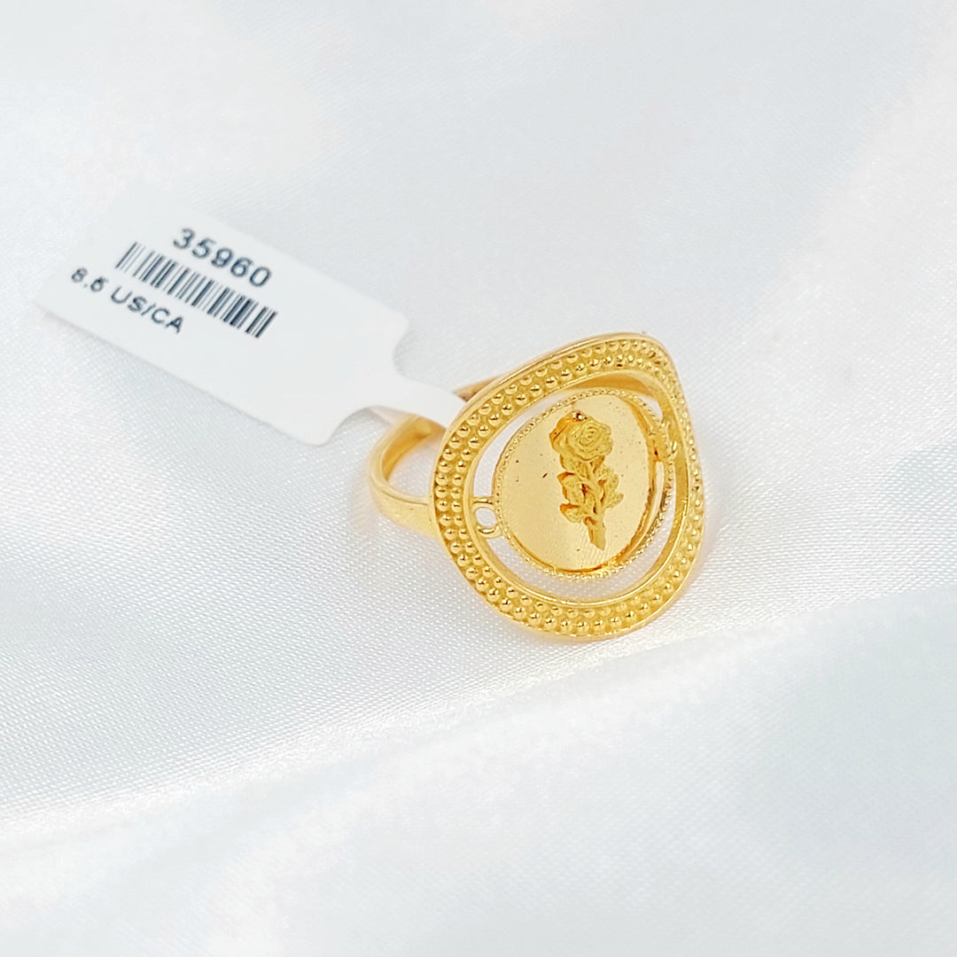 21K خاتم اونصه-مجوهرات الشيخ سعيد-Saeed Jewelry 