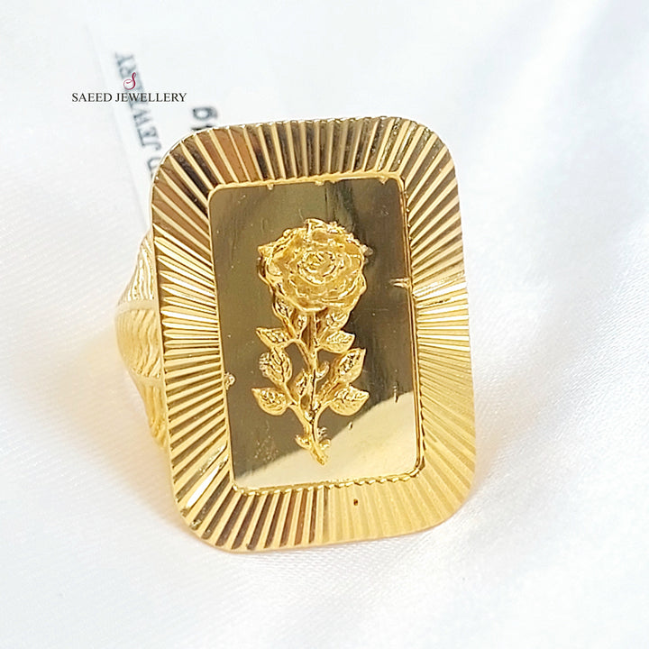 21K خاتم اونصه-مجوهرات الشيخ سعيد-Saeed Jewelry 