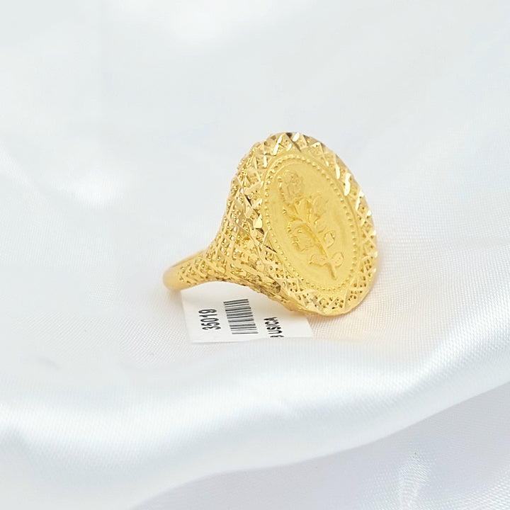 21K خاتم اونصه-مجوهرات الشيخ سعيد-Saeed Jewelry 