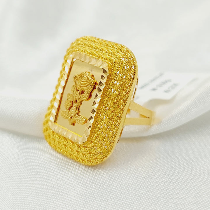 21K خاتم اونصه-مجوهرات الشيخ سعيد-Saeed Jewelry 