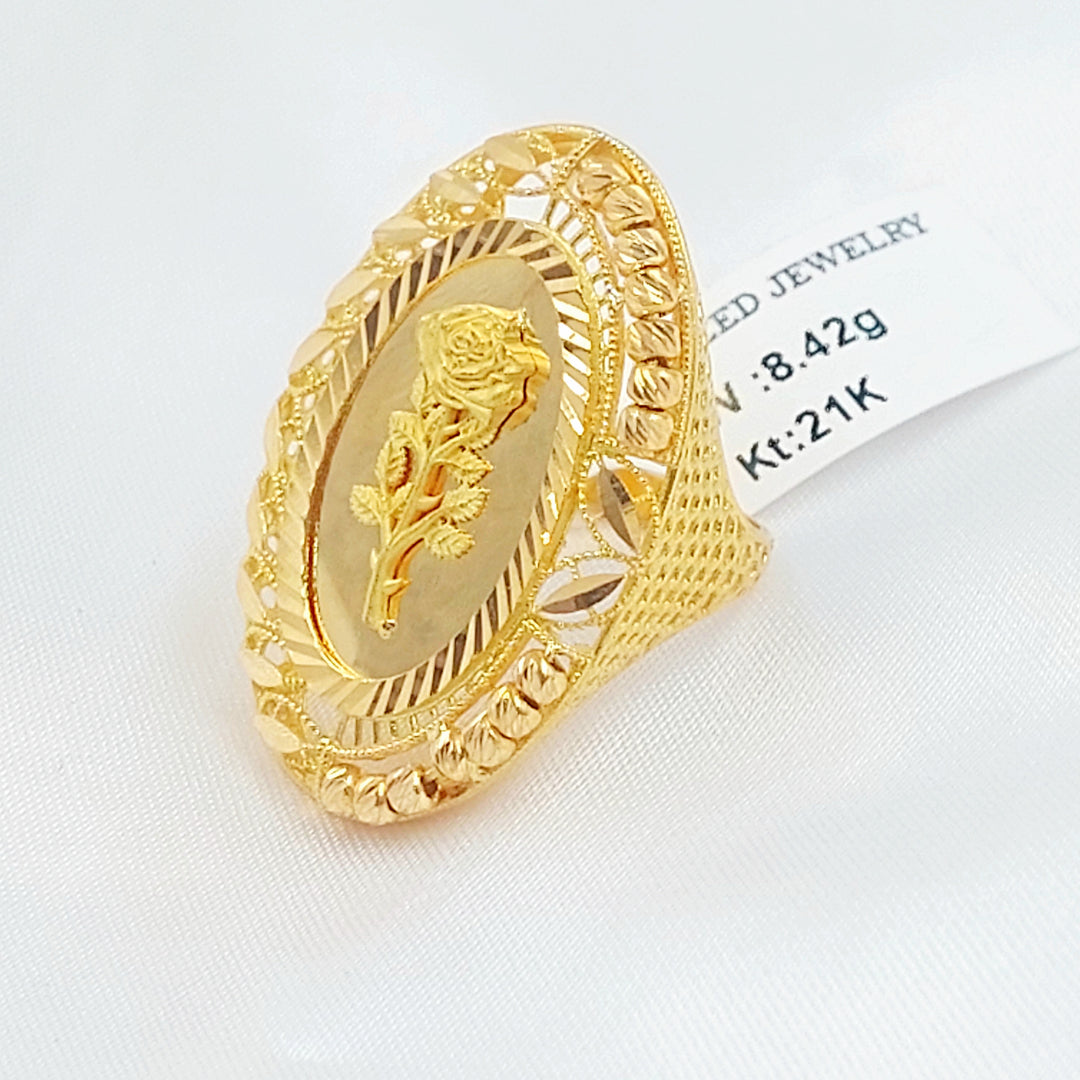 21K خاتم اونصه-مجوهرات الشيخ سعيد-Saeed Jewelry 