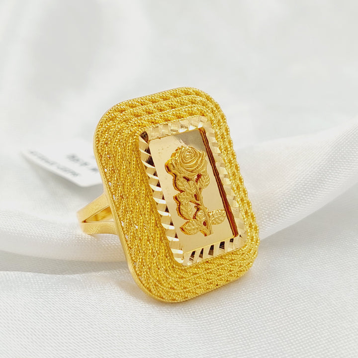 21K خاتم اونصه-مجوهرات الشيخ سعيد-Saeed Jewelry 