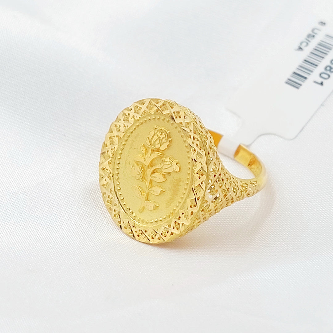 21K خاتم اونصه-مجوهرات الشيخ سعيد-Saeed Jewelry 