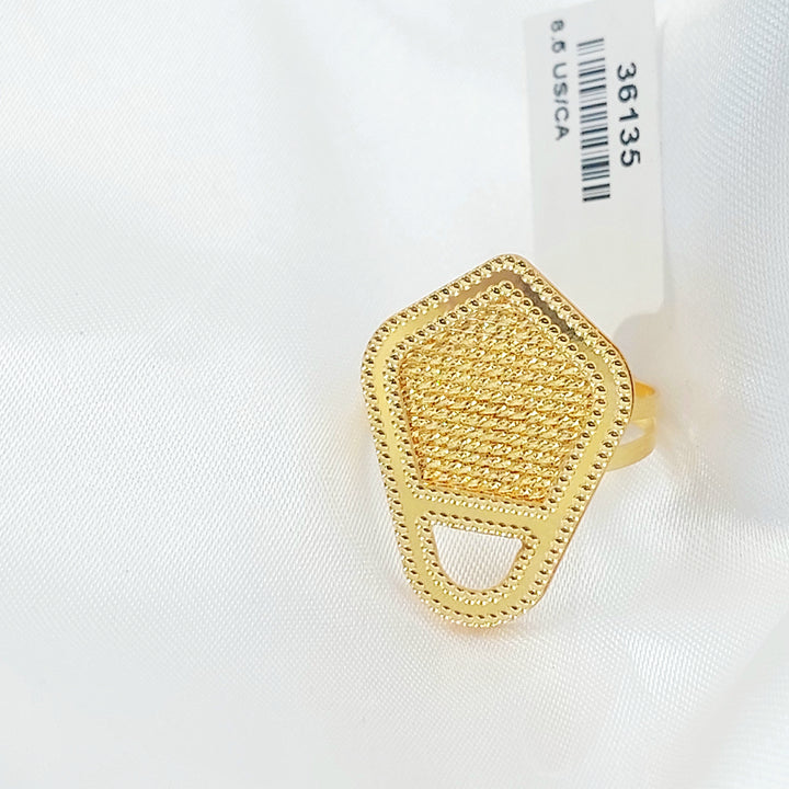 21K خاتم اونصه-مجوهرات الشيخ سعيد-Saeed Jewelry 