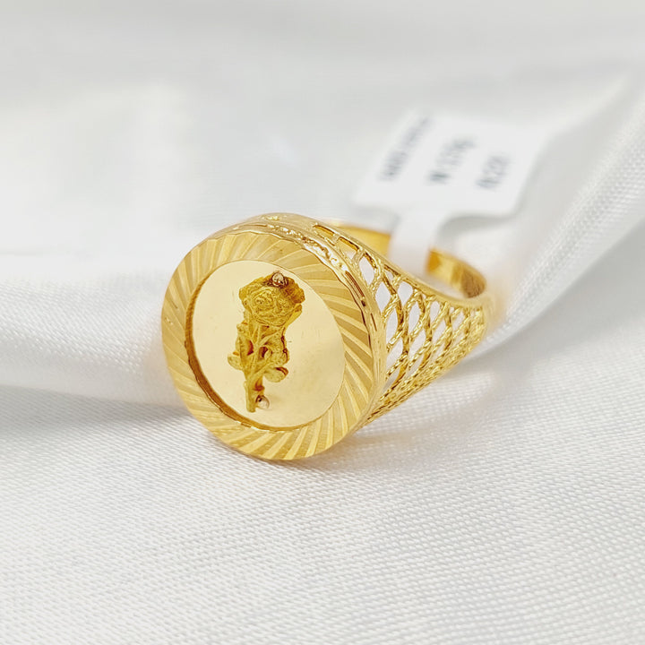 21K خاتم اونصه-مجوهرات الشيخ سعيد-Saeed Jewelry 