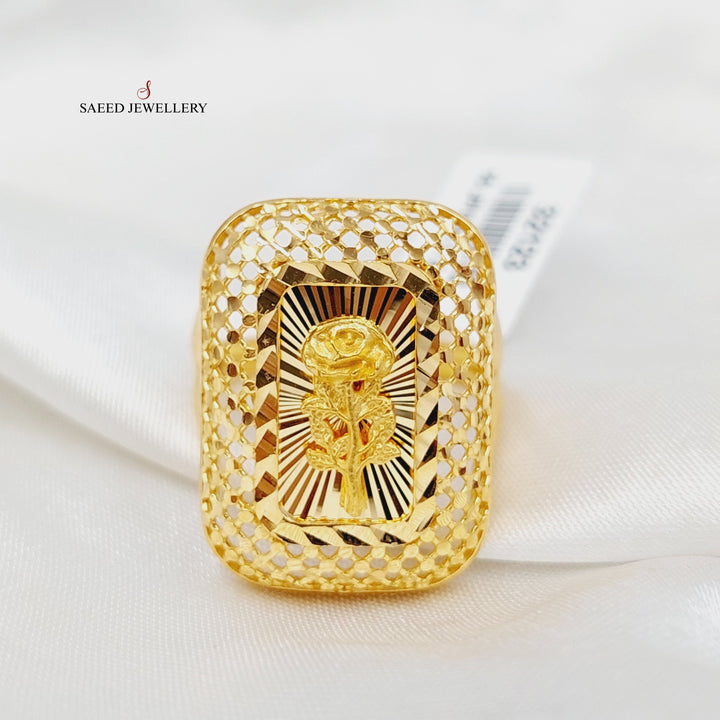 21K خاتم اونصه-مجوهرات الشيخ سعيد-Saeed Jewelry 