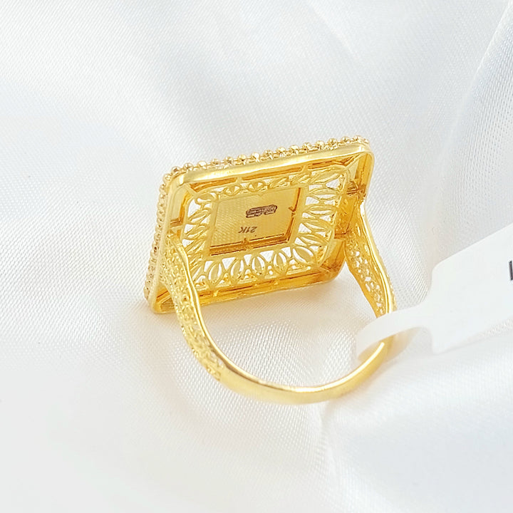 21K خاتم اونصه-مجوهرات الشيخ سعيد-Saeed Jewelry 