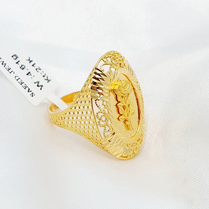 21K خاتم اونصه-مجوهرات الشيخ سعيد-Saeed Jewelry 