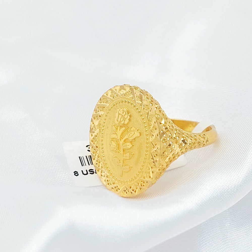 21K خاتم اونصه-مجوهرات الشيخ سعيد-Saeed Jewelry 