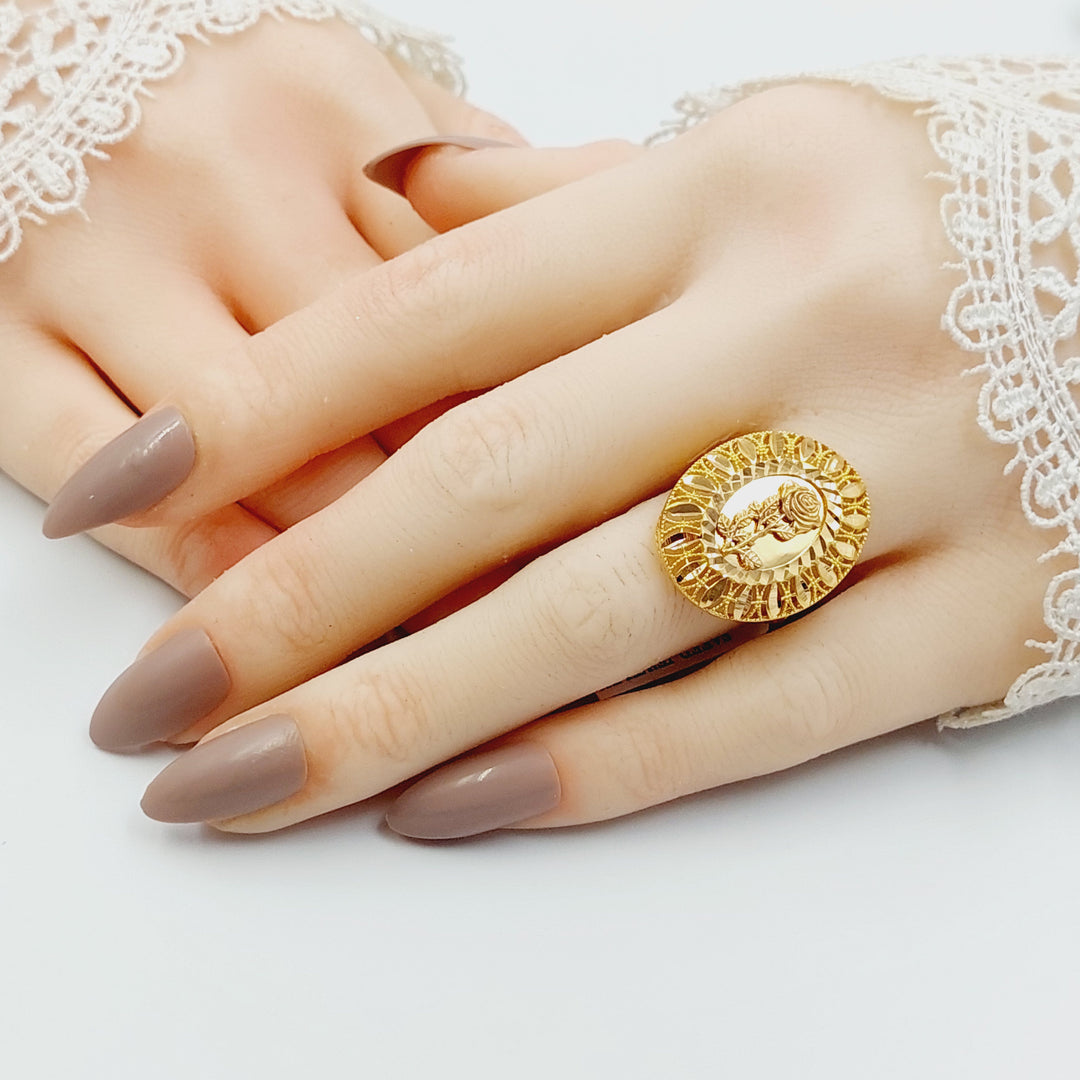21K خاتم اونصه-مجوهرات الشيخ سعيد-Saeed Jewelry 