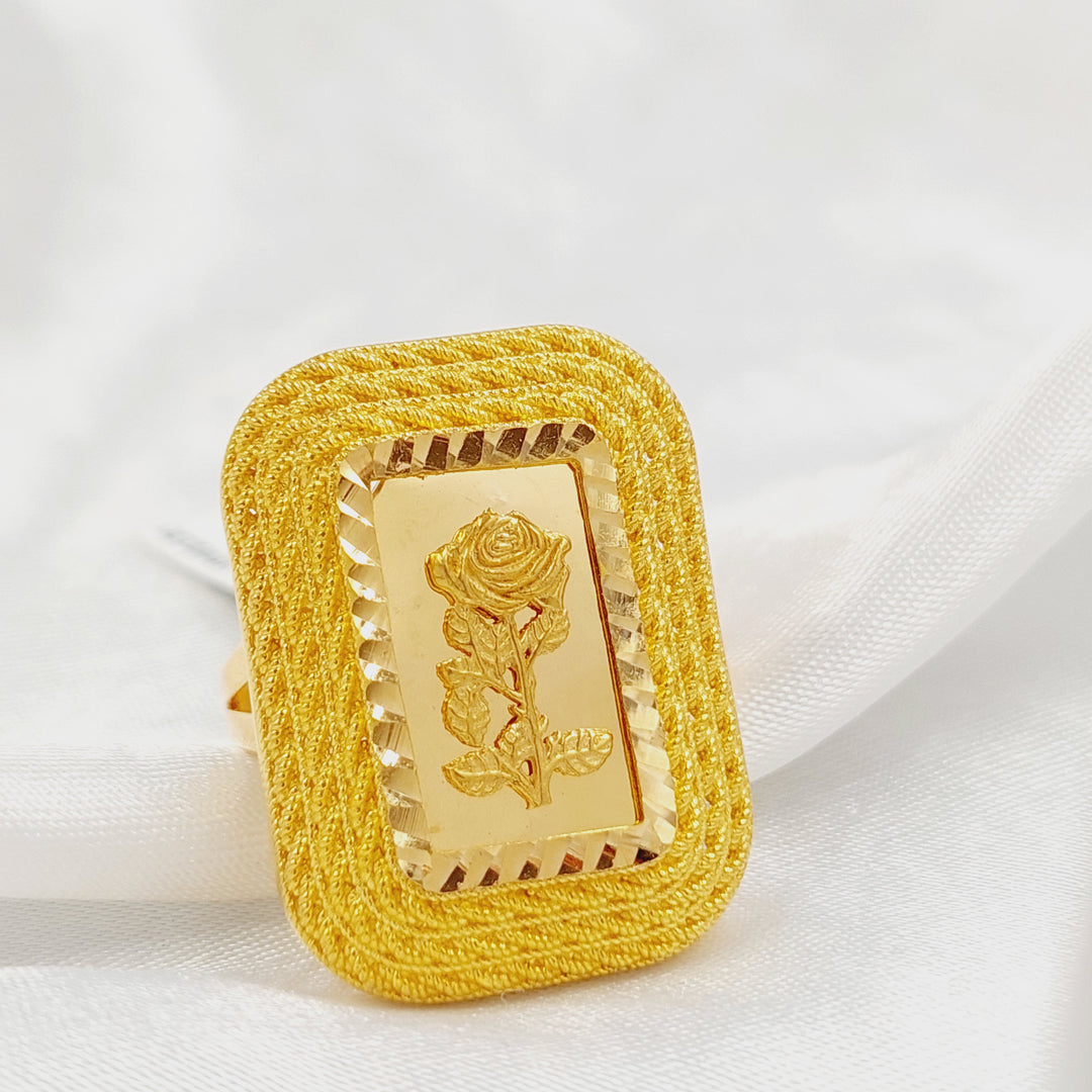 21K خاتم اونصه-مجوهرات الشيخ سعيد-Saeed Jewelry 