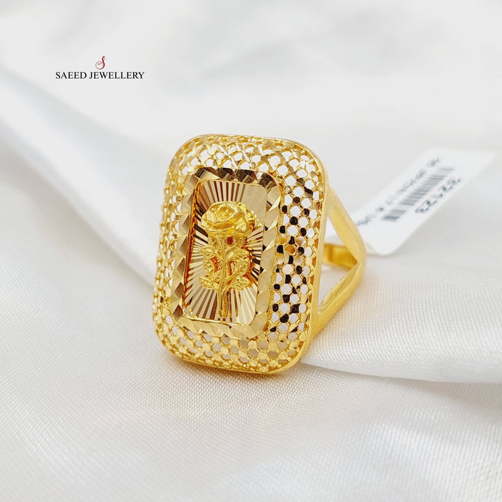 21K خاتم اونصه-مجوهرات الشيخ سعيد-Saeed Jewelry 