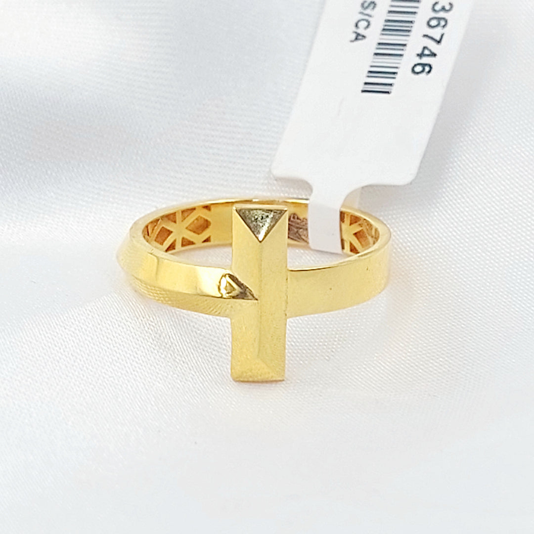 21K خاتم بيبر كليب-مجوهرات الشيخ سعيد-Saeed Jewelry 