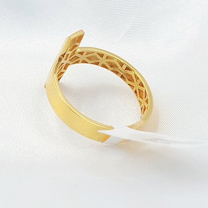 21K خاتم بيبر كليب-مجوهرات الشيخ سعيد-Saeed Jewelry 