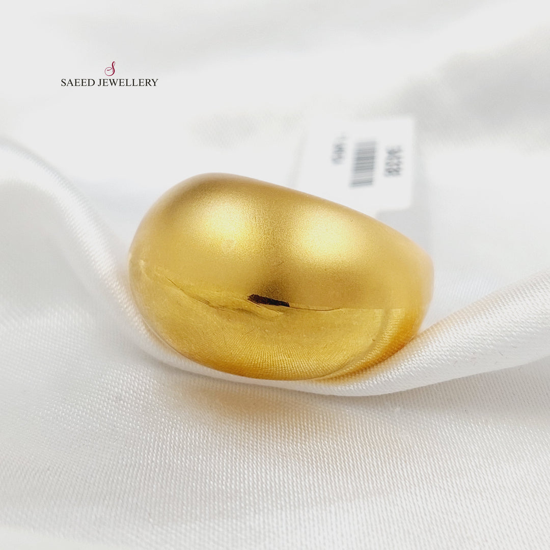 21K خاتم سادة-مجوهرات الشيخ سعيد-Saeed Jewelry 