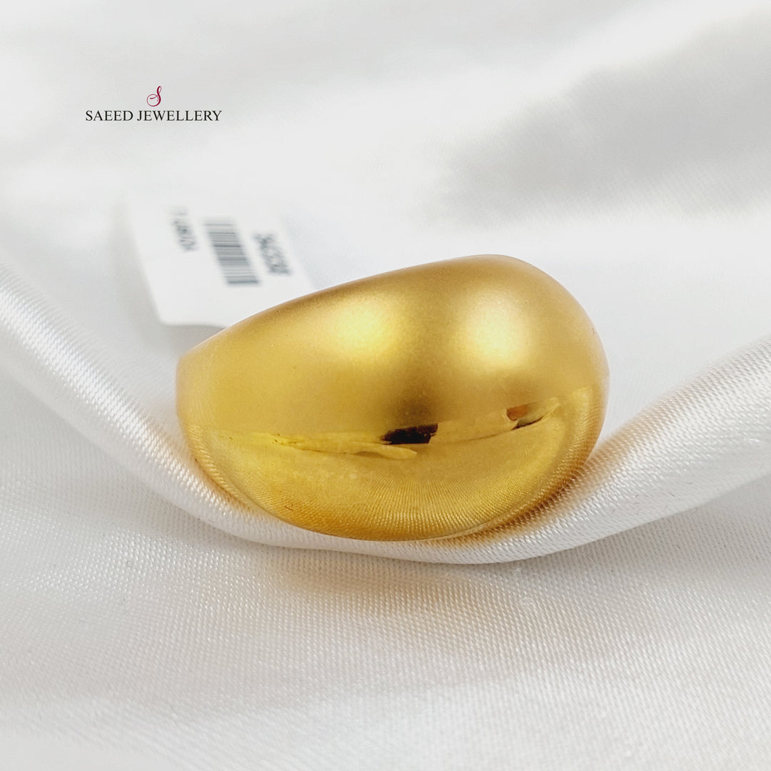 21K خاتم سادة-مجوهرات الشيخ سعيد-Saeed Jewelry 