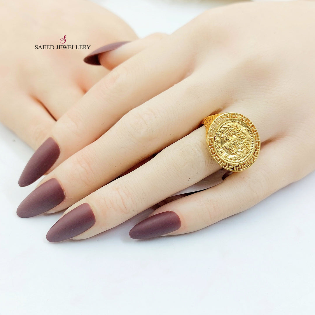 21K خاتم رشادي-مجوهرات الشيخ سعيد-Saeed Jewelry 