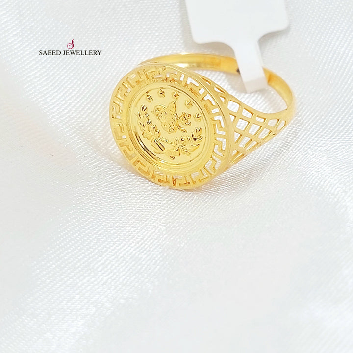 21K خاتم رشادي-مجوهرات الشيخ سعيد-Saeed Jewelry 
