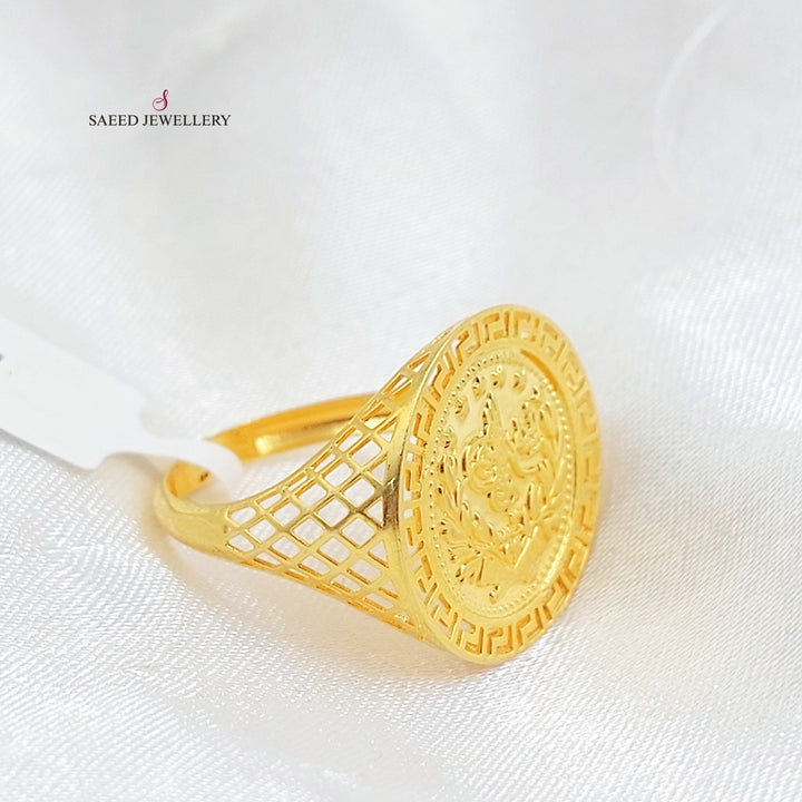 21K خاتم رشادي-مجوهرات الشيخ سعيد-Saeed Jewelry 
