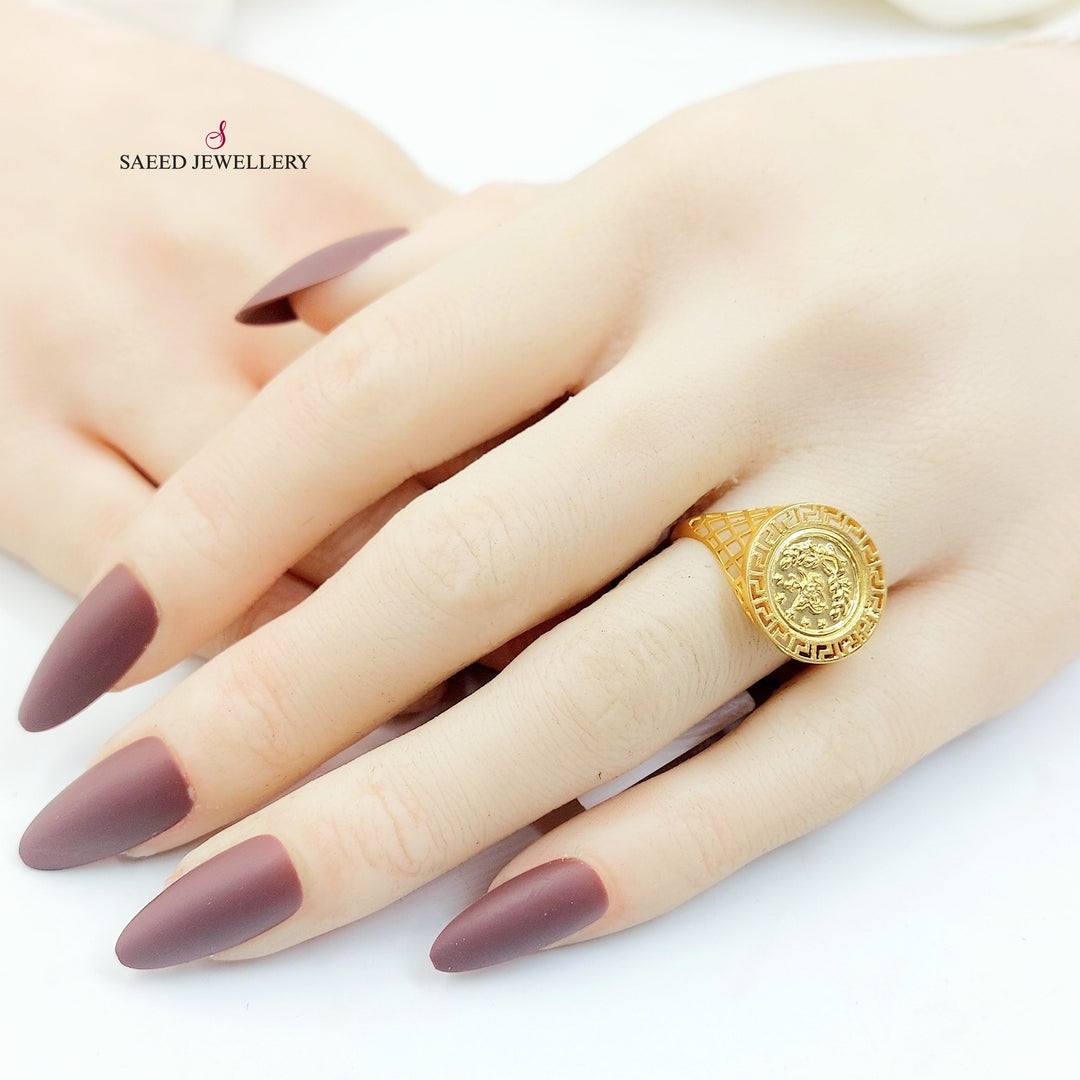 21K خاتم رشادي-مجوهرات الشيخ سعيد-Saeed Jewelry 