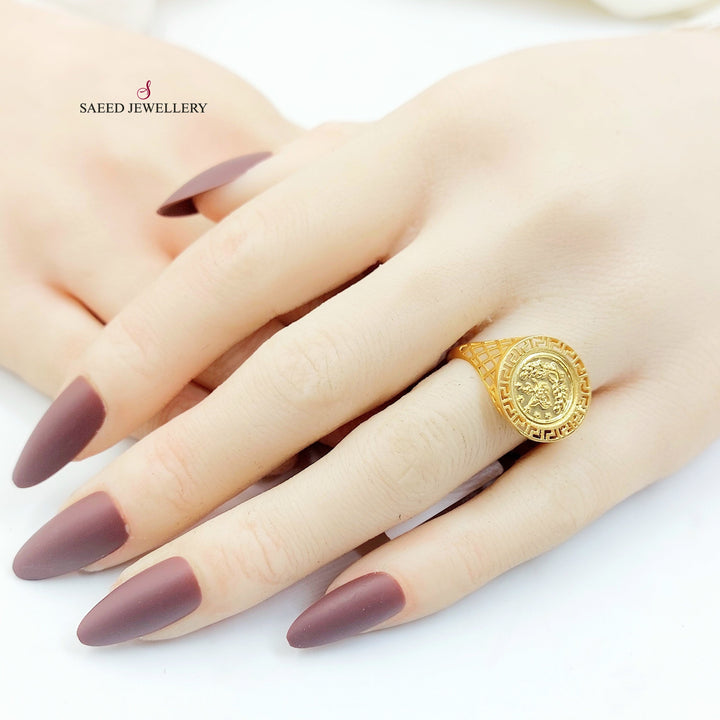 21K خاتم رشادي-مجوهرات الشيخ سعيد-Saeed Jewelry 