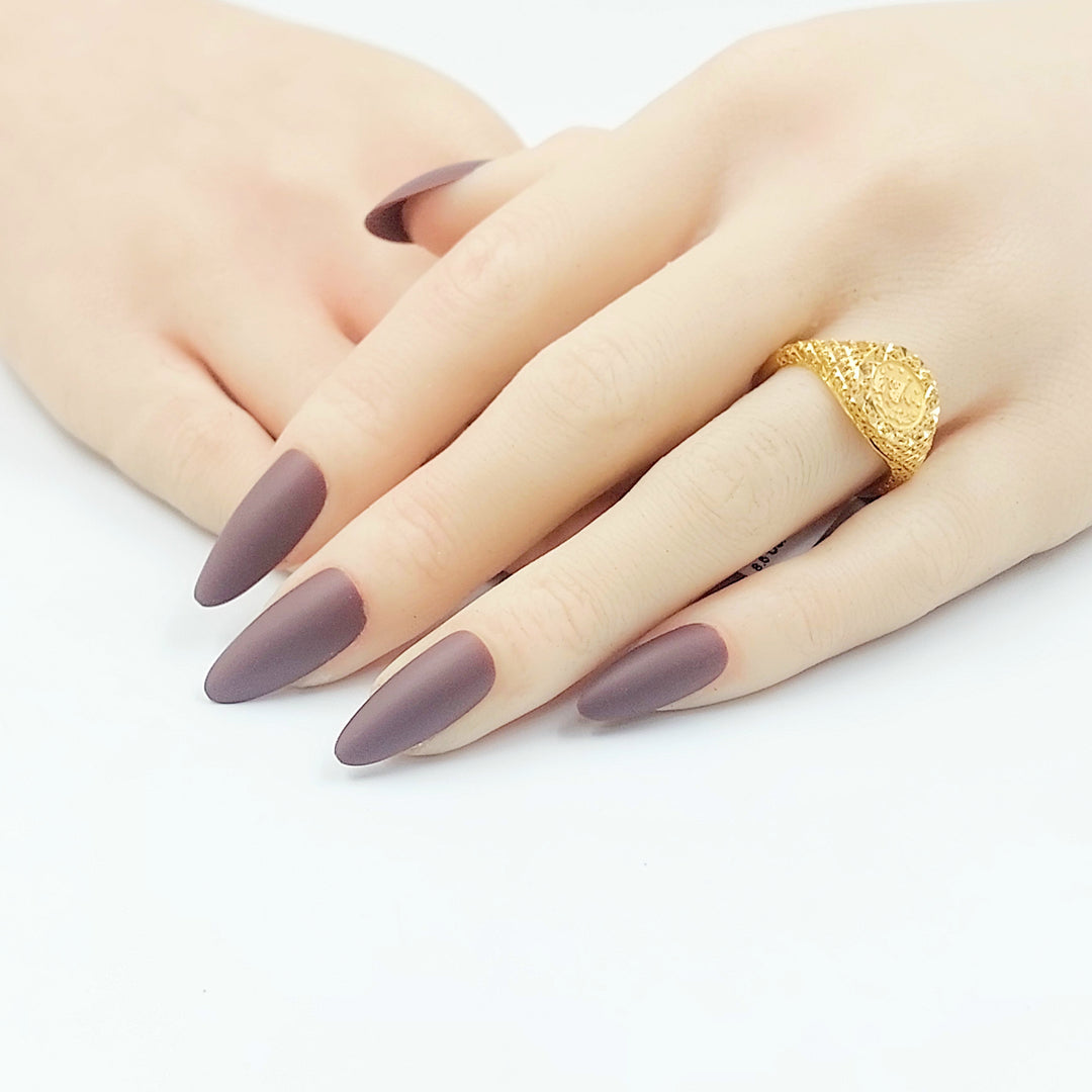 21K خاتم رشادي-مجوهرات الشيخ سعيد-Saeed Jewelry 