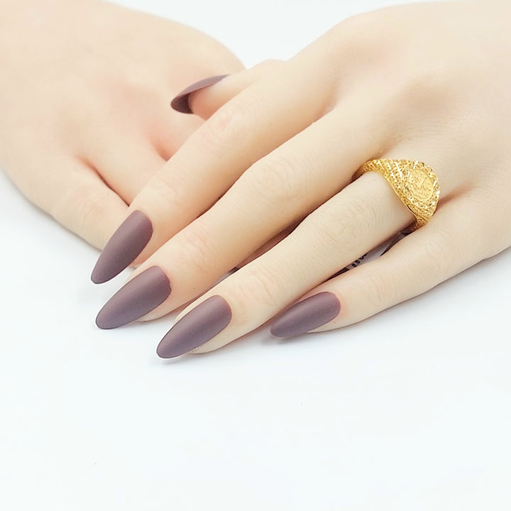 21K خاتم رشادي-مجوهرات الشيخ سعيد-Saeed Jewelry 