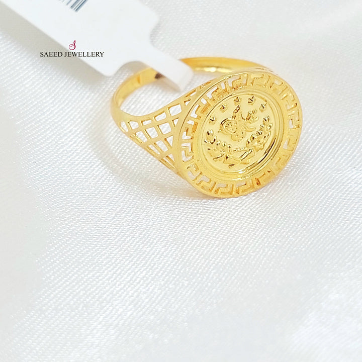 21K خاتم رشادي-مجوهرات الشيخ سعيد-Saeed Jewelry 