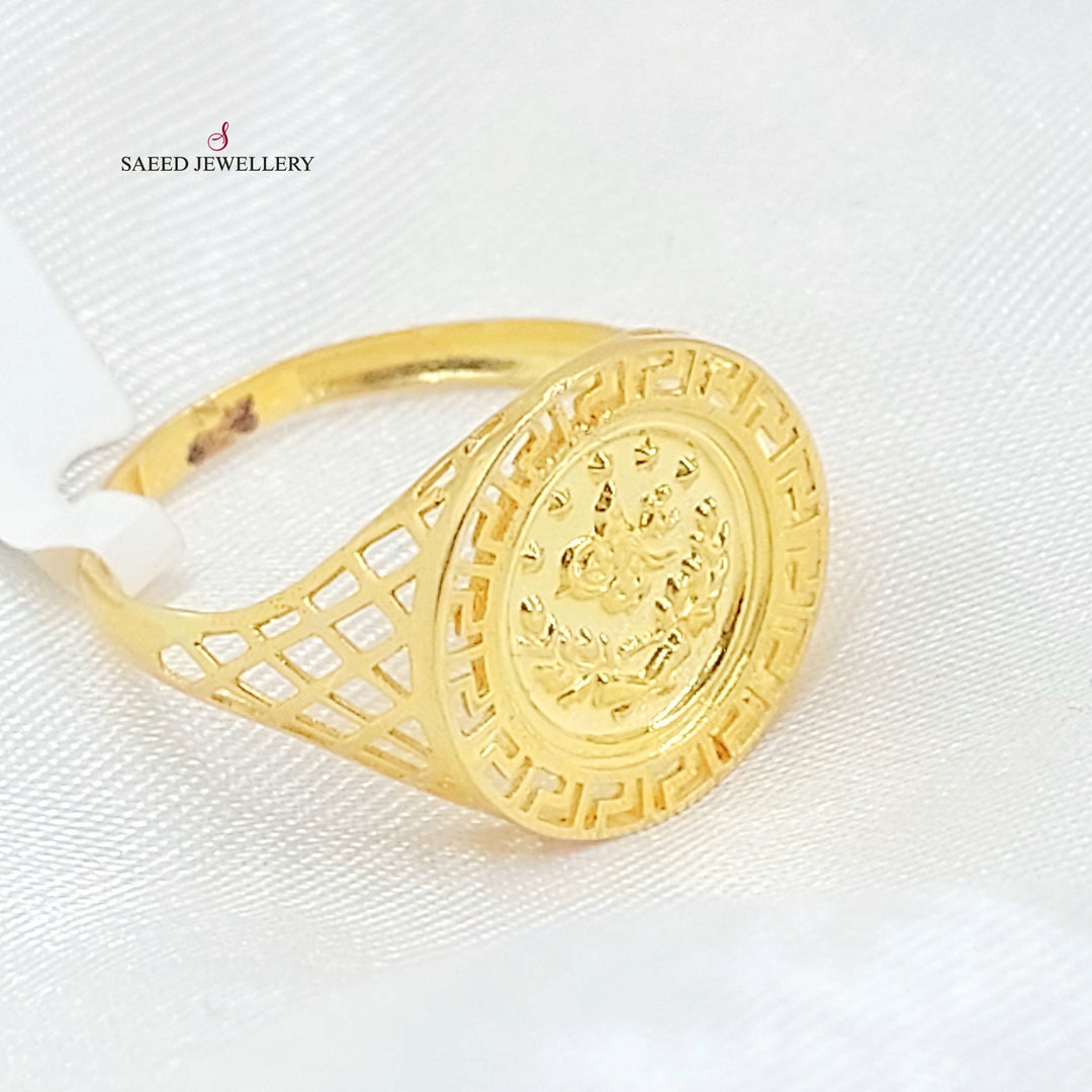 21K خاتم رشادي-مجوهرات الشيخ سعيد-Saeed Jewelry 