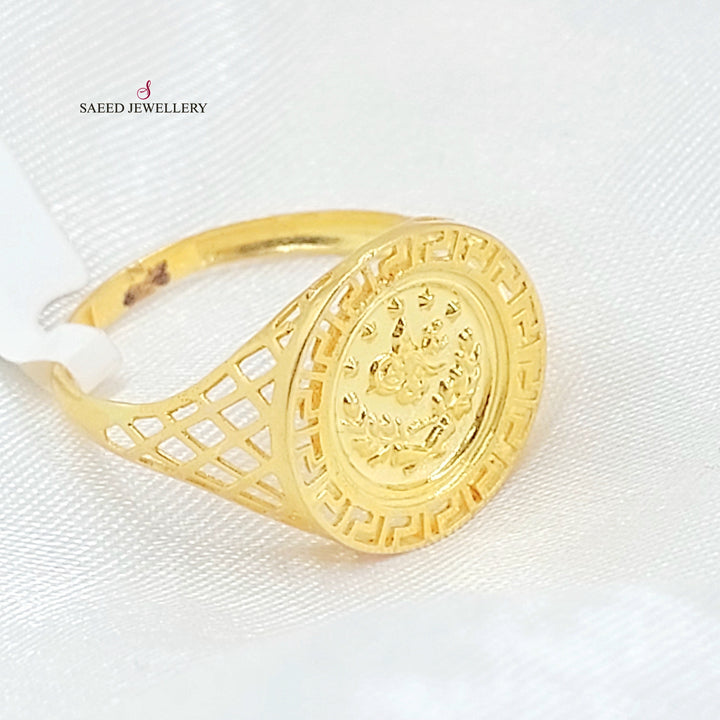 21K خاتم رشادي-مجوهرات الشيخ سعيد-Saeed Jewelry 