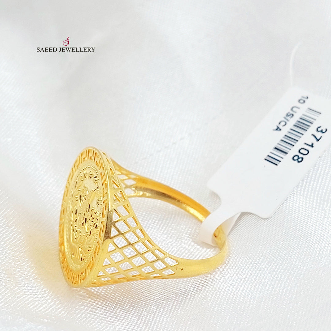 21K خاتم رشادي-مجوهرات الشيخ سعيد-Saeed Jewelry 
