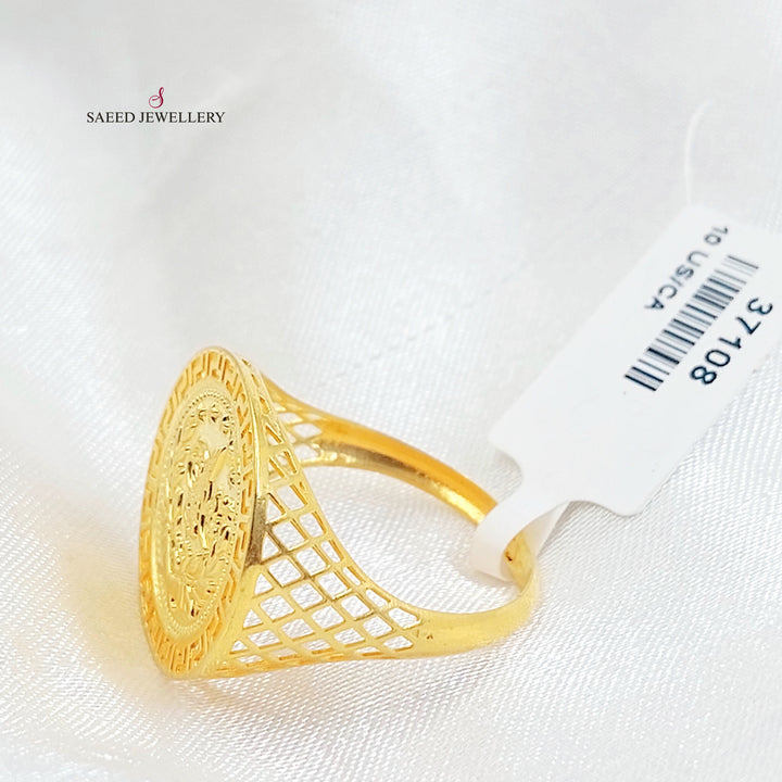 21K خاتم رشادي-مجوهرات الشيخ سعيد-Saeed Jewelry 