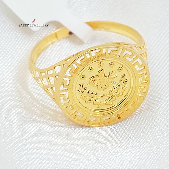 21K خاتم رشادي-مجوهرات الشيخ سعيد-Saeed Jewelry 