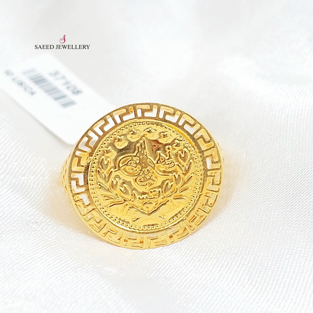 21K خاتم رشادي-مجوهرات الشيخ سعيد-Saeed Jewelry 