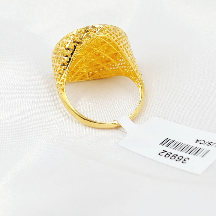 21K خاتم نقش رشادي-مجوهرات الشيخ سعيد-Saeed Jewelry 